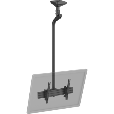 Kimex Support Tv Plafond Inclinable 1 Écran 43''- 75'' Hauteur 175cm Noir - Publicité Kimex Support Tv Plafond Inclinable 1 Écran 43''- 75'' Hauteur 175cm Noir - Publicité