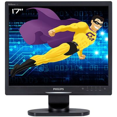 Ecran Pc Pro 17\" Philips 17s1sb Lcd Tft Vga Dvi 1280x1024 60hz Vesa 43cm 5:4 - Publicité Ecran Pc Pro 17\" Philips 17s1sb Lcd Tft Vga Dvi 1280x1024 60hz Vesa 43cm 5:4 - Publicité