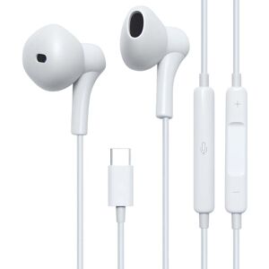 Jaym Écouteurs Filaires Usb-C Avec Micro Et Télécommande 3 Boutons Blanc - Publicité Jaym Écouteurs Filaires Usb-C Avec Micro Et Télécommande 3 Boutons Blanc - Publicité