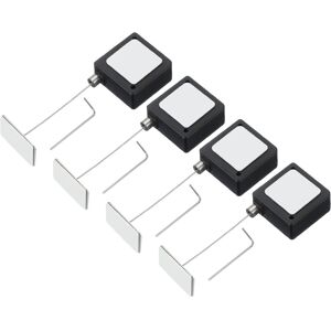 Uxcell 4 Pièces Dragonne Rétractable Pour Télécommande 3.3 Pi Noir Capuchon Métal - Publicité Uxcell 4 Pièces Dragonne Rétractable Pour Télécommande 3.3 Pi Noir Capuchon Métal - Publicité