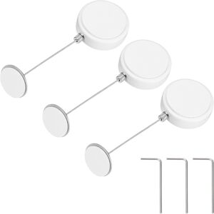 Uxcell 3pcs Câble Rétractable 3.3ft Pour Télécommande Blanc Cadenas Capuchon Métal - Publicité Uxcell 3pcs Câble Rétractable 3.3ft Pour Télécommande Blanc Cadenas Capuchon Métal - Publicité