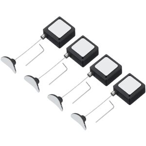 Uxcell 4 Pcs Tether Carré Rétractable 3.3 Ft Avec Télécommande, Noir - Publicité Uxcell 4 Pcs Tether Carré Rétractable 3.3 Ft Avec Télécommande, Noir - Publicité