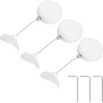 Uxcell 3pcs Dragonne Pour Télécommande Rétractable 3.3 Ft Avec Capuchon, Blanc - Publicité Uxcell 3pcs Dragonne Pour Télécommande Rétractable 3.3 Ft Avec Capuchon, Blanc - Publicité