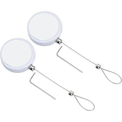 Uxcell 2 Pcs Câble Sécurité Rétractable Avec Télécommande Verrou Blanc - Publicité Uxcell 2 Pcs Câble Sécurité Rétractable Avec Télécommande Verrou Blanc - Publicité