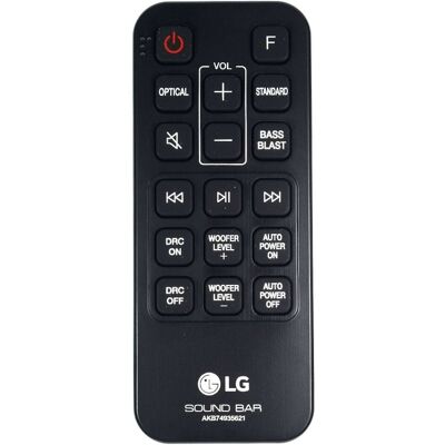 Télécommande De Barre De Son Lg Sj2deusllk Authentique - Publicité Télécommande De Barre De Son Lg Sj2deusllk Authentique - Publicité