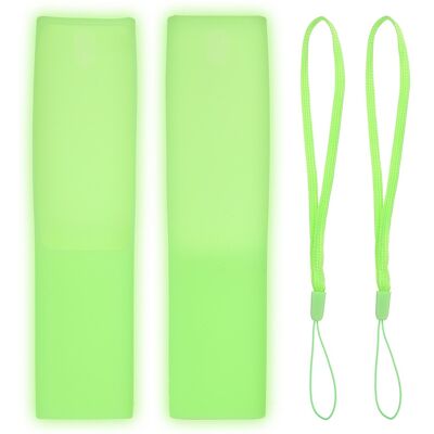 Uxcell 2 Pcs Housse Pour Télécommande 165x40x10mm En Silicone, Vert Fluorescent - Publicité Uxcell 2 Pcs Housse Pour Télécommande 165x40x10mm En Silicone, Vert Fluorescent - Publicité