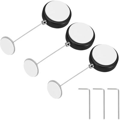 Uxcell 3pcs Câble Sécurité Rétractable 5 Ft Avec Télécommande Pour Verrou Noir - Publicité Uxcell 3pcs Câble Sécurité Rétractable 5 Ft Avec Télécommande Pour Verrou Noir - Publicité
