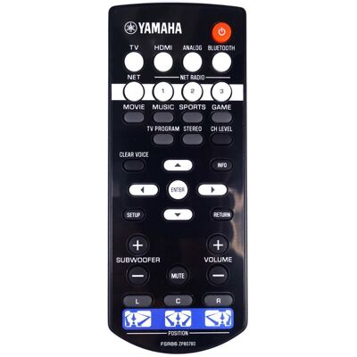 Télécommande De Barre De Son Yamaha Srt-1500bl Authentique - Publicité Télécommande De Barre De Son Yamaha Srt-1500bl Authentique - Publicité