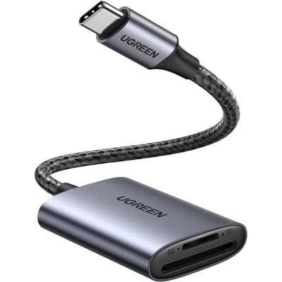 Ugreen Lecteur Usb-C Sd Carte Microsd Adaptateur Carte Mémoire 5gbps Compatible Ios - Publicité Ugreen Lecteur Usb-C Sd Carte Microsd Adaptateur Carte Mémoire 5gbps Compatible Ios - Publicité