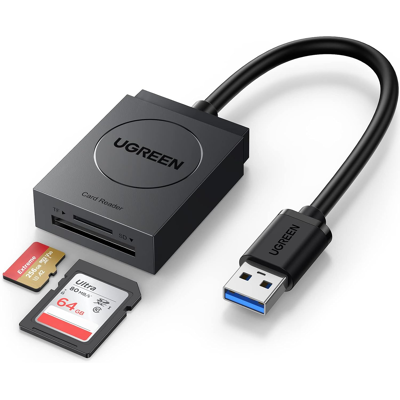 Ugreen Lecteur Carte Sd Usb 3.0 Microsd Adaptateur 5gbps Accès Simultané 2 Cartes 2to - Publicité Ugreen Lecteur Carte Sd Usb 3.0 Microsd Adaptateur 5gbps Accès Simultané 2 Cartes 2to - Publicité