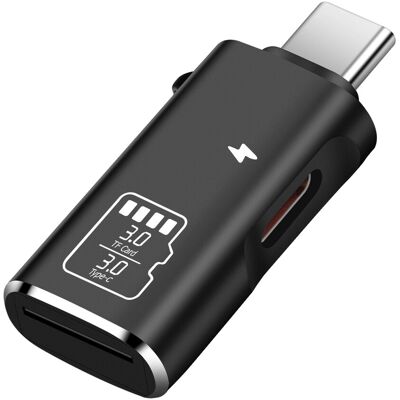 Linq Lecteur De Carte Micro-Sd Vers Usb-C Transfert 5 Gbps, Recharge Usb-C 10w - Publicité Linq Lecteur De Carte Micro-Sd Vers Usb-C Transfert 5 Gbps, Recharge Usb-C 10w - Publicité