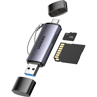 Lecteur Carte Sd Micro Sd Adaptateur Usb-C Usb 3.0 Ugreen Aluminium 5 Gbps - Publicité Lecteur Carte Sd Micro Sd Adaptateur Usb-C Usb 3.0 Ugreen Aluminium 5 Gbps - Publicité