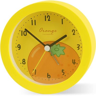 Sans Marque Réveil Analogique Pour Enfants, Veilleuse Jaune À Piles - Publicité Sans Marque Réveil Analogique Pour Enfants, Veilleuse Jaune À Piles - Publicité