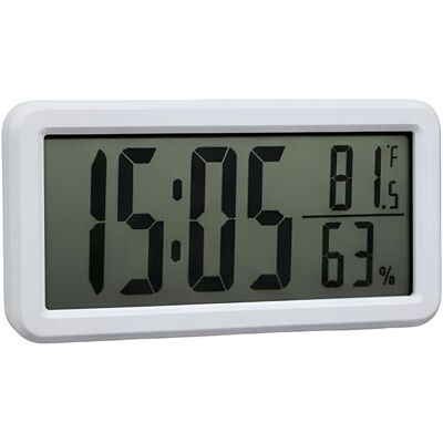 Avizar Réveil Digital Moderne, Thermomètre Et Hygromètre 3v Design Minimaliste - Publicité Avizar Réveil Digital Moderne, Thermomètre Et Hygromètre 3v Design Minimaliste - Publicité