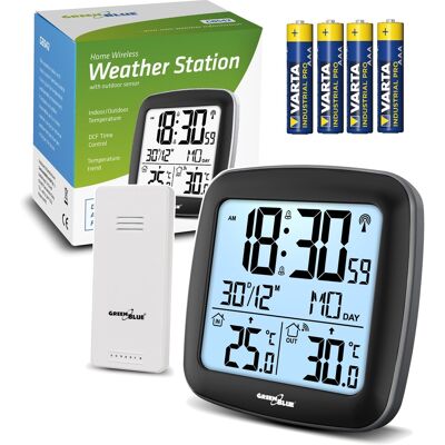 Greenblue Gb542 Station Météo Sans Fil Dcf Capteur Extérieur 60 M - Publicité Greenblue Gb542 Station Météo Sans Fil Dcf Capteur Extérieur 60 M - Publicité