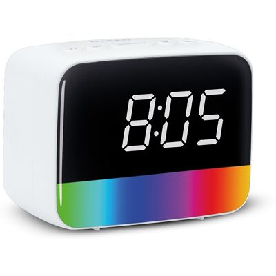 Metronic Réveil Rainbow Lumineux Avec Bruits Blancs - Publicité Metronic Réveil Rainbow Lumineux Avec Bruits Blancs - Publicité