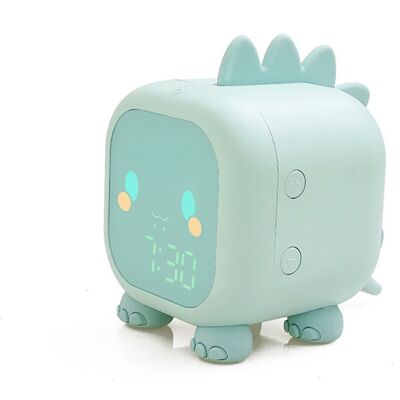 Avizar Réveil Animé Pour Enfant Mon Dino Veilleuse Double Alarme Bleu - Publicité Avizar Réveil Animé Pour Enfant Mon Dino Veilleuse Double Alarme Bleu - Publicité