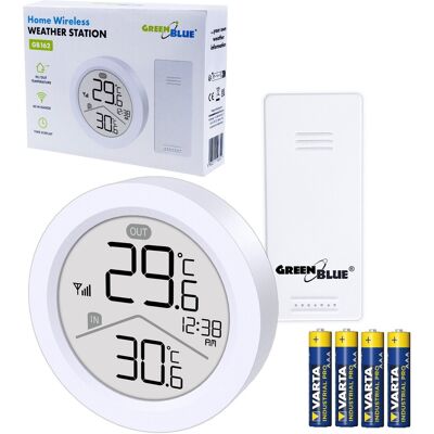 Greenblue Station Météo Sans Fil Gb162 Avec Capteur Extérieur Et 4 Piles Aaa - Publicité Greenblue Station Météo Sans Fil Gb162 Avec Capteur Extérieur Et 4 Piles Aaa - Publicité