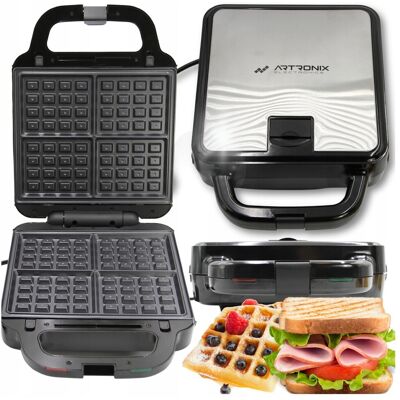 Artronix Grand Appareil Multifonctionnel 3 En 1 : Grill, Gaufrier Et Grille-Pain Électriq - Publicité Artronix Grand Appareil Multifonctionnel 3 En 1 : Grill, Gaufrier Et Grille-Pain Électriq - Publicité