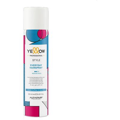 Alfaparf Milano Laques Fixation Moyen Alfaparf Jaune Style Everyday Hairspray 250ml - Publicité Alfaparf Milano Laques Fixation Moyen Alfaparf Jaune Style Everyday Hairspray 250ml - Publicité