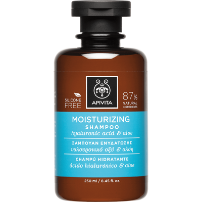 Apivita Holistic Hair Care Shampooing Hydratant À L'Acide Hyaluronique Et À L... Publicité Apivita Holistic Hair Care Shampooing Hydratant À L'Acide Hyaluronique Et À L... Publicité