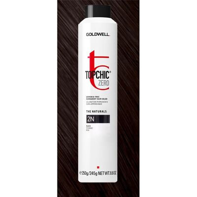 Goldwell 2n Topchic Zero Black Can 250ml - Coloration Permanente Sans Ammoniaque - Publicité Goldwell 2n Topchic Zero Black Can 250ml - Coloration Permanente Sans Ammoniaque - Publicité