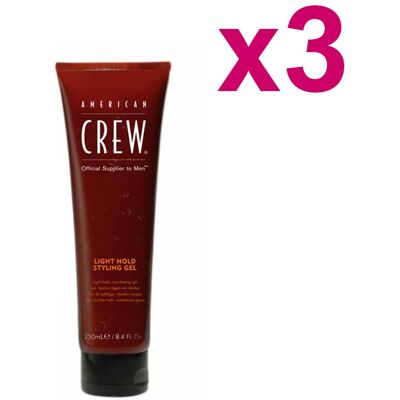 Gel Pour Cheveux Homme American Crew Light Hold Styling Gel 250ml Set 3 Pièces - Publicité Gel Pour Cheveux Homme American Crew Light Hold Styling Gel 250ml Set 3 Pièces - Publicité