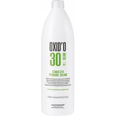 Eau Oxygénée En Crème Alfaparf Milano Oxid'O Peroxyde 30vol 9% 1000ml - Publicité Eau Oxygénée En Crème Alfaparf Milano Oxid'O Peroxyde 30vol 9% 1000ml - Publicité