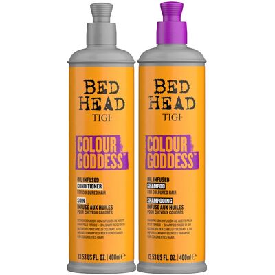 Tigi Bed Head Kit Colour Goddes Huile Infusée Shampoo + Conditioner 400ml - Publicité Tigi Bed Head Kit Colour Goddes Huile Infusée Shampoo + Conditioner 400ml - Publicité