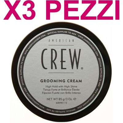 Crème Pour Cheveux Tenue Forte American Crew Grooming Cream 85gr 3 Pièces - Publicité Crème Pour Cheveux Tenue Forte American Crew Grooming Cream 85gr 3 Pièces - Publicité