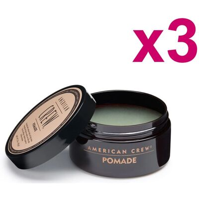 Cire Pour Cheveux Tenue Moyenne American Crew Pomade 85gr 3 Pièces - Publicité Cire Pour Cheveux Tenue Moyenne American Crew Pomade 85gr 3 Pièces - Publicité