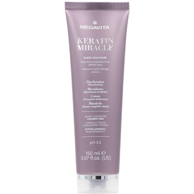 Medavita Keratin Miracle Sleek Masque Cheveux Lissants - Anti-Frizz, Nourrissant & Brillance - Publicité Medavita Keratin Miracle Sleek Masque Cheveux Lissants - Anti-Frizz, Nourrissant & Brillance - Publicité