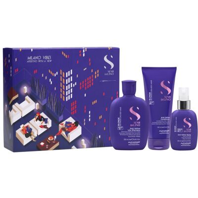 Alfaparf Milano Alfapar F Milano Kit Semi Di Lino Anti-Jaune Low Shampoo 250ml + Conditioner 20 - Publicité Alfaparf Milano Alfapar F Milano Kit Semi Di Lino Anti-Jaune Low Shampoo 250ml + Conditioner 20 - Publicité