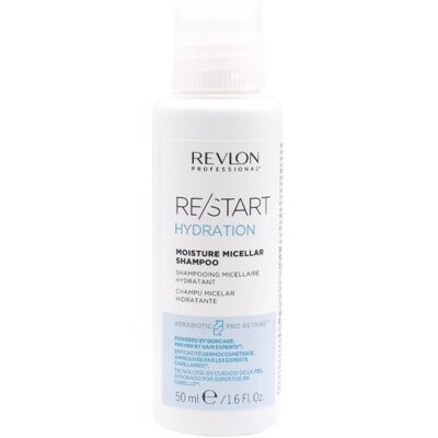 Revlon Restart Hydration Moisture Micellar Shampoo 50ml - Shampooing Hydratant P - Publicité Revlon Restart Hydration Moisture Micellar Shampoo 50ml - Shampooing Hydratant P - Publicité
