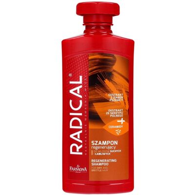 Shampoing Régénérant Radical Farmona Pour Cheveux Secs Et Cassants 400 Ml - Publicité Shampoing Régénérant Radical Farmona Pour Cheveux Secs Et Cassants 400 Ml - Publicité