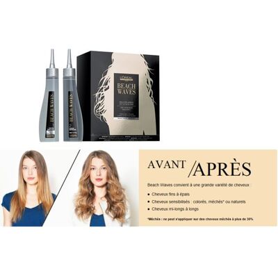 L'Oréal Beach Waves L'Oreal Professionnel Kit Cheveux Naturels- Réducteur+fixateur - Publicité L'Oréal Beach Waves L'Oreal Professionnel Kit Cheveux Naturels- Réducteur+fixateur - Publicité