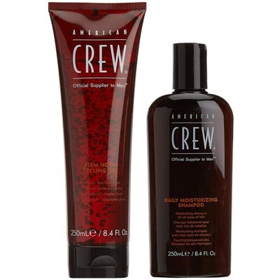 American Crew Gels Firm Gold Styling 250ml+daily Moisturizing Shampoo 250ml Neuf - Publicité American Crew Gels Firm Gold Styling 250ml+daily Moisturizing Shampoo 250ml Neuf - Publicité