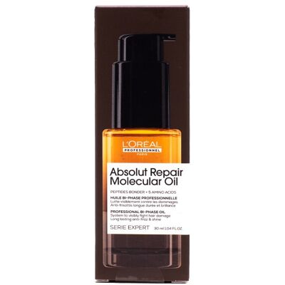 L'Oreal Professionnel Paris Serie Expert Absolut Repair Molecular Oil 30ml - Publicité L'Oreal Professionnel Paris Serie Expert Absolut Repair Molecular Oil 30ml - Publicité