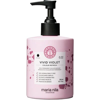 Maria Nila Colour Refresh - Vivid Violet 300ml - Couleur Semi-Permanente - Publicité Maria Nila Colour Refresh - Vivid Violet 300ml - Couleur Semi-Permanente - Publicité