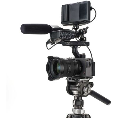 Benro Fs36pro Tête Vidéo Boule Inversée Profil Bas Double Étau 501 Et Arca 6 Kg - Publicité Benro Fs36pro Tête Vidéo Boule Inversée Profil Bas Double Étau 501 Et Arca 6 Kg - Publicité
