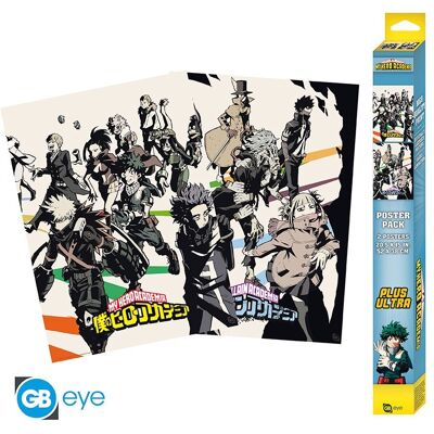 Gb Eye My Hero Academia - Set 2 Affiches Chibi 52x38 - Héros/méchants - Publicité Gb Eye My Hero Academia - Set 2 Affiches Chibi 52x38 - Héros/méchants - Publicité