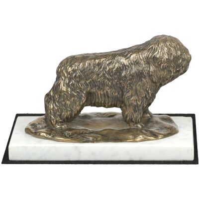 ART Berger Polonais Des Plaines (Pon) - Statuette De Chien, Figurine Sur Marbre Blan - Publicité ART Berger Polonais Des Plaines (Pon) - Statuette De Chien, Figurine Sur Marbre Blan - Publicité