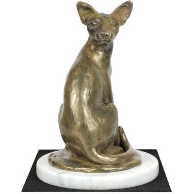 Figurine de Chat Mau Égyptien de Pologne - Petite Sculpture en Bronze Réaliste - Publicité Figurine de Chat Mau Égyptien de Pologne - Petite Sculpture en Bronze Réaliste - Publicité