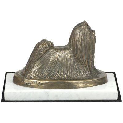ART Bichon Maltais - Statuette De Chien, Figurine Sur Marbre Blanc, Trophée Pour Une - Publicité ART Bichon Maltais - Statuette De Chien, Figurine Sur Marbre Blanc, Trophée Pour Une - Publicité