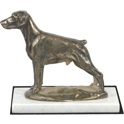 ART Doberman, Dobermann Ii - Statuette De Chien, Figurine En Marbre Blanc, Trophée P - Publicité ART Doberman, Dobermann Ii - Statuette De Chien, Figurine En Marbre Blanc, Trophée P - Publicité