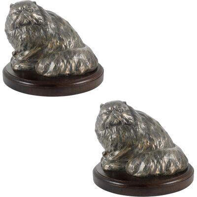 ART Statuette De Chat Persan, Figurine De Bureau, Trophée Pour Une Exposition Féline - Publicité ART Statuette De Chat Persan, Figurine De Bureau, Trophée Pour Une Exposition Féline - Publicité