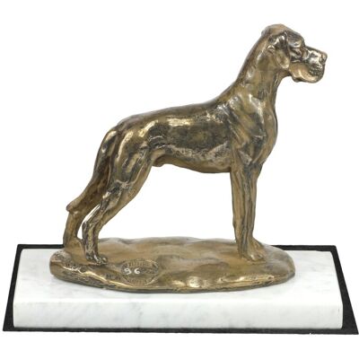 ART Grand Danois Ii - Statuette De Chien, Figurine Sur Marbre Blanc, Trophée Pour Un - Publicité ART Grand Danois Ii - Statuette De Chien, Figurine Sur Marbre Blanc, Trophée Pour Un - Publicité