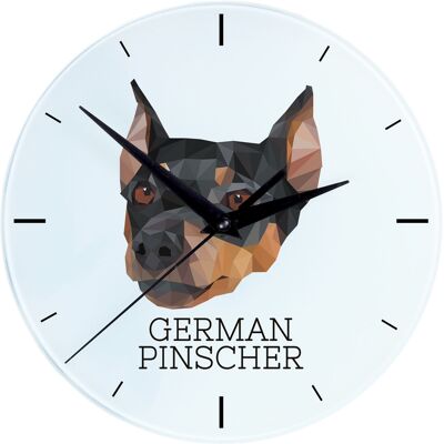 Montre Géométrique Art-Chien Deutscher Pinscher - Publicité Montre Géométrique Art-Chien Deutscher Pinscher - Publicité