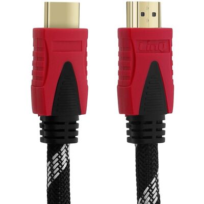 Linq Câble Vidéo Hdmi Vers Hdmi Mâle 4k Full Hd Haut Débit 1.8m Noir - Publicité Linq Câble Vidéo Hdmi Vers Hdmi Mâle 4k Full Hd Haut Débit 1.8m Noir - Publicité