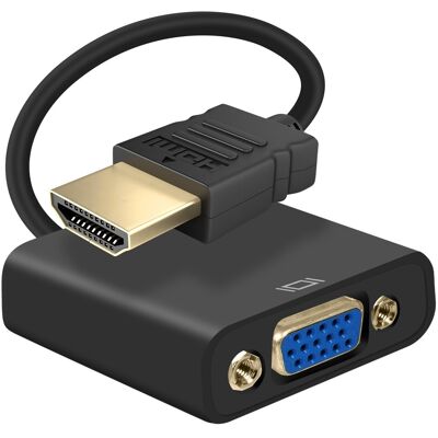 Avizar Adaptateur Hdmi Mâle Vers Vga Femelle Qualité Image Hd 1080p Compact 20cm - Publicité Avizar Adaptateur Hdmi Mâle Vers Vga Femelle Qualité Image Hd 1080p Compact 20cm - Publicité